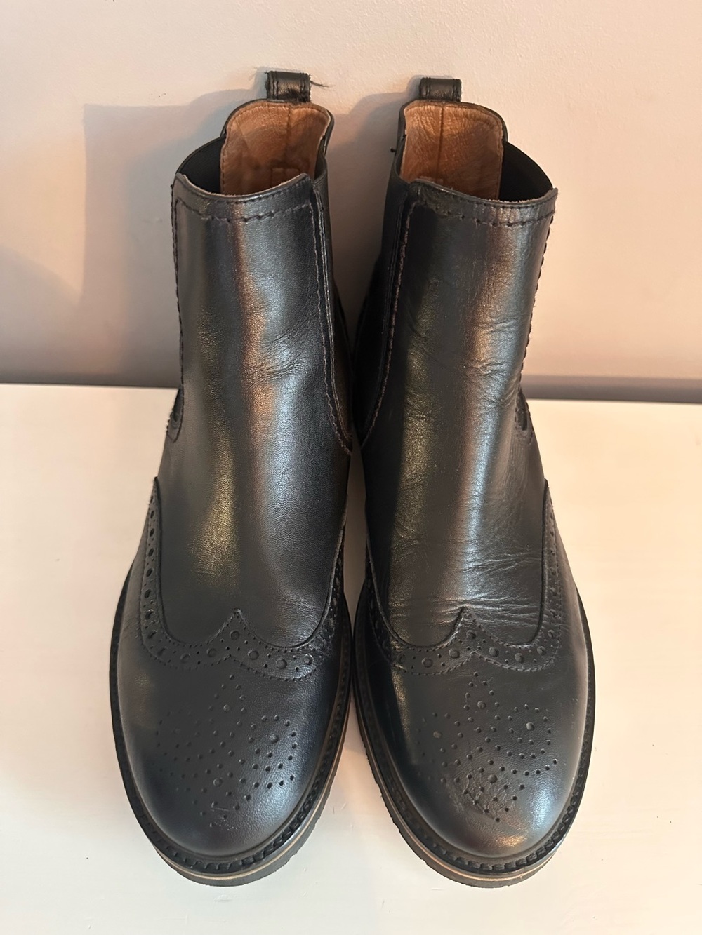 Nero Giardini - Italian Leather Chelsea Boots, Black, Size 39 (EU) 9 US